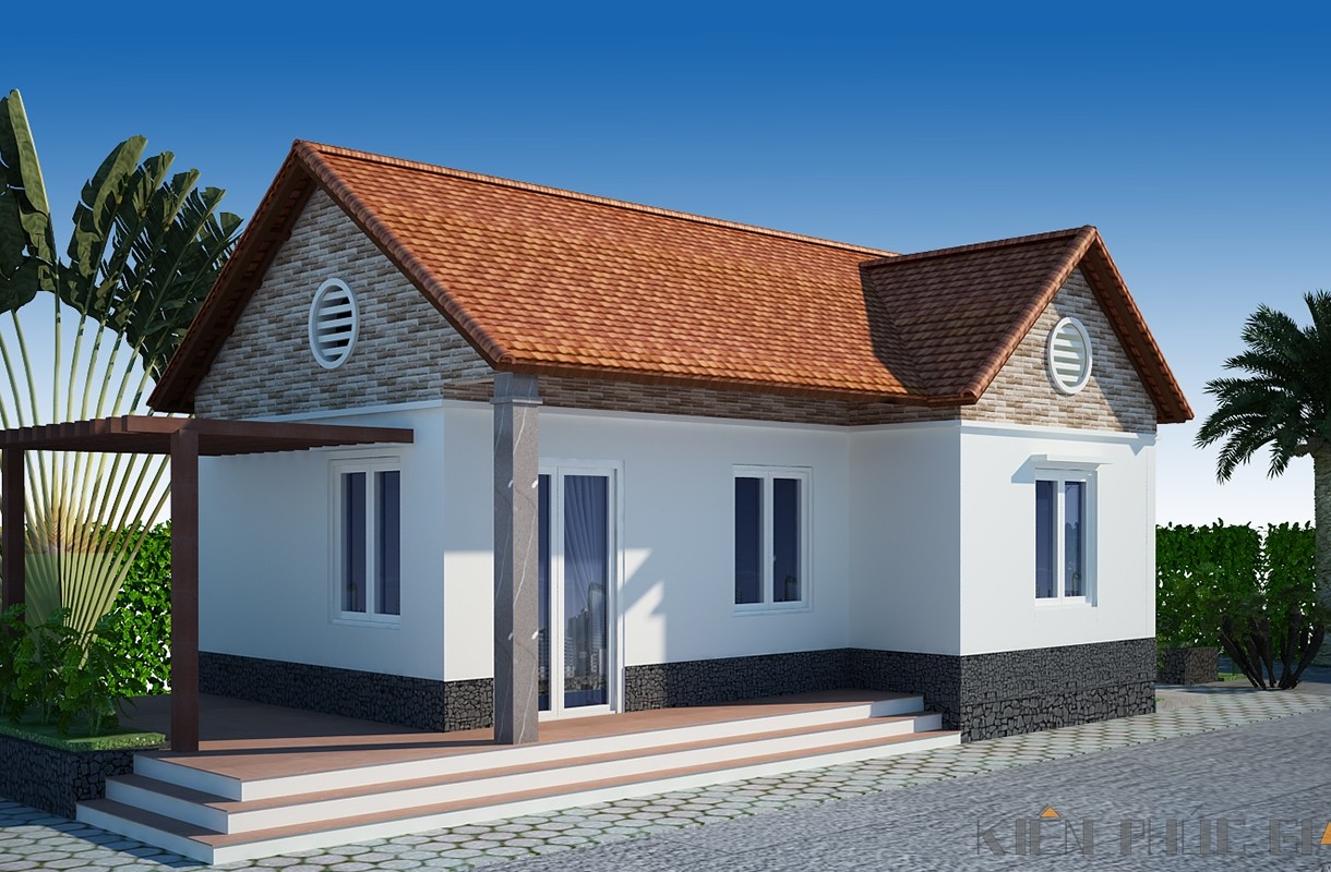 Nhà cấp 4 mái ngói truyền thống của chú Thịnh ở Cần Thơ