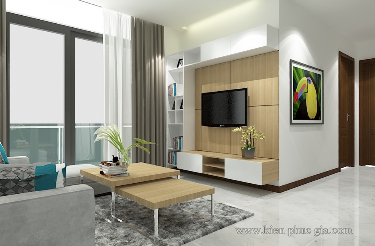 Thiết kế thi công căn hộ Vinhome central park 92 m2