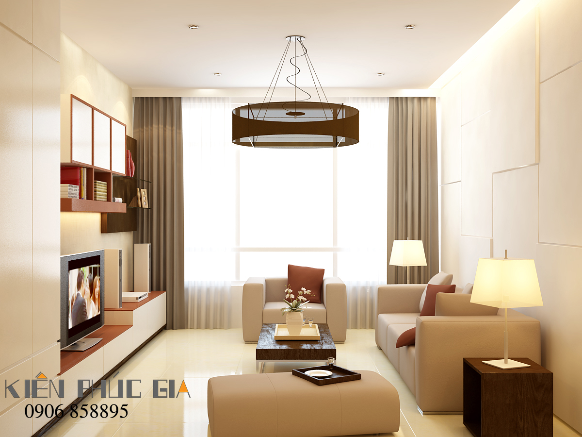 Thiết kế nội thất căn hộ chị Da lý 3