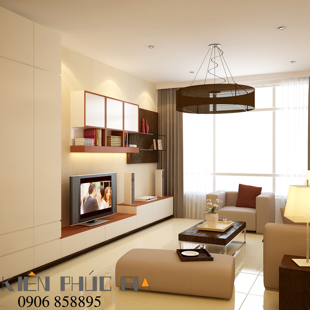 Thiết kế nội thất căn hộ chị Da lý 4