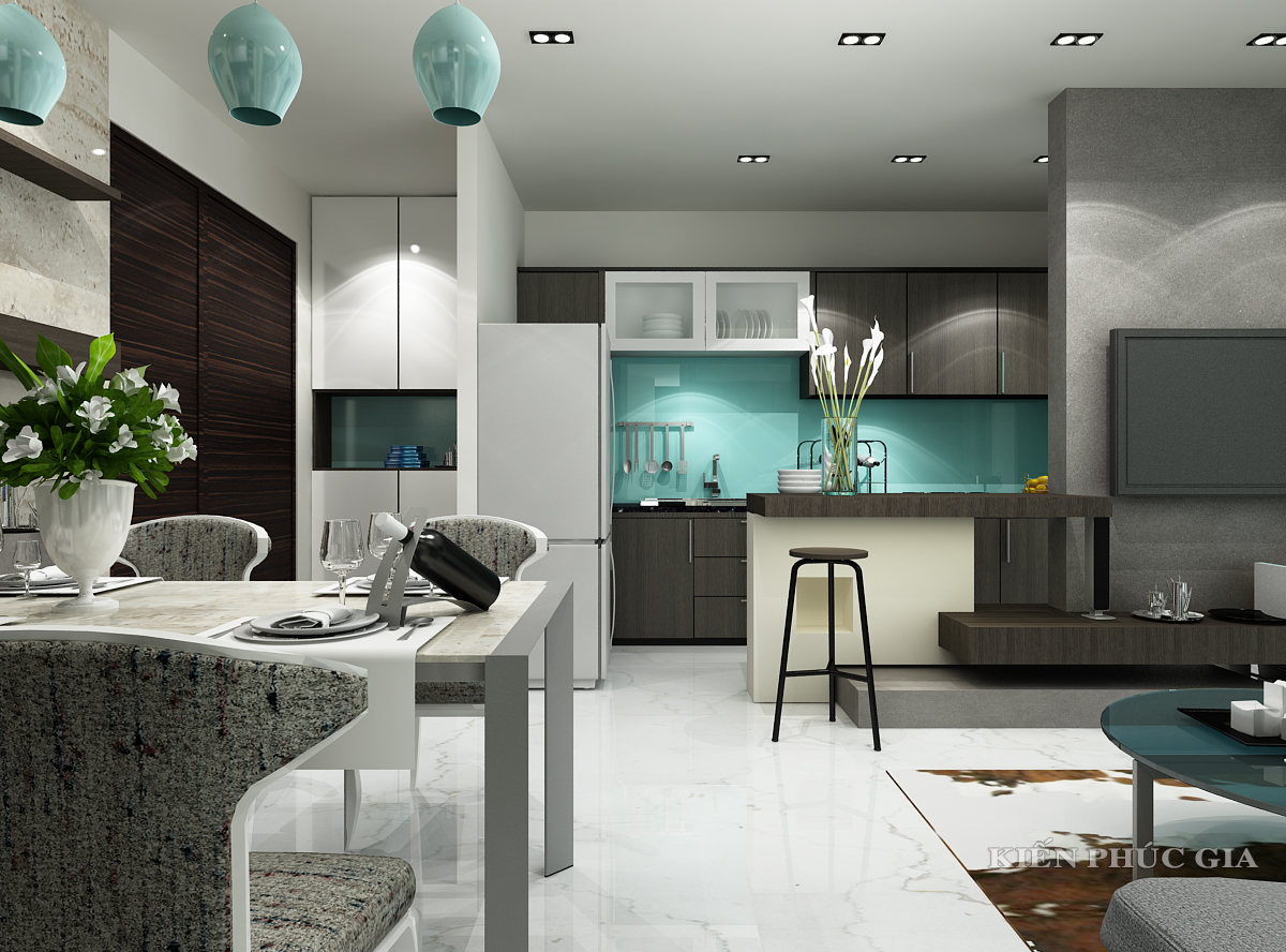 Thiết Kế Nội Thất căn hộ Green Valley ảnh 3